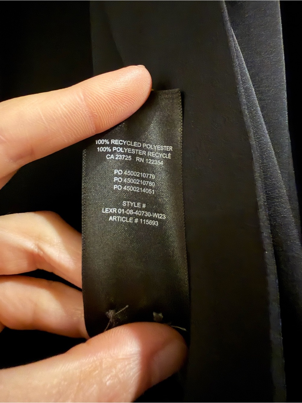 Aritzia | Babaton Black Hyde Tie-Waist Flowy Wrap Mini Dress | Sz L - Picture 8 of 8
